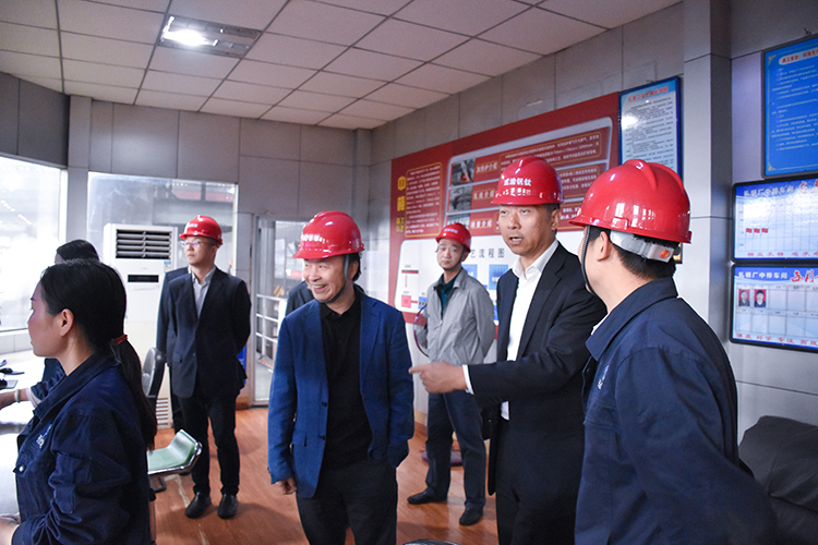 中國銀行四川省分行副行長左焜一行到川威集團連界區(qū)域參觀交流(圖4)