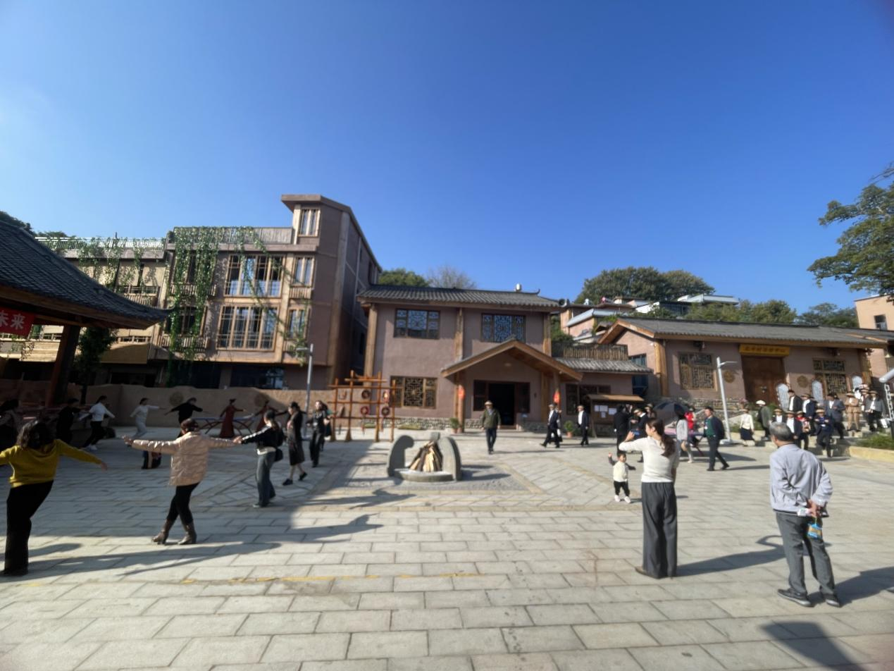 全省文化旅游融合示范項(xiàng)目工作總結(jié)交流會(huì)代表團(tuán)考察學(xué)習(xí)大石板項(xiàng)目(圖6)