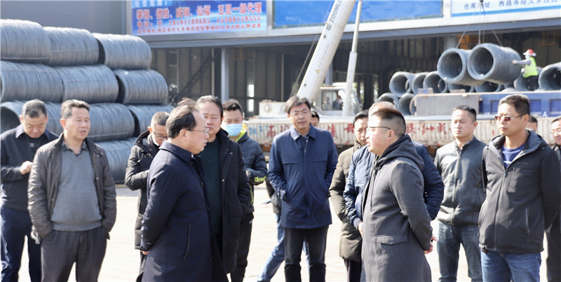 涼山州州委常委、西昌市市委書記馬輝視察通宇物流攀西（裝配建材）物流港(圖3)