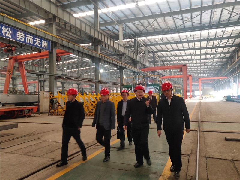 中國建筑金屬結(jié)構(gòu)協(xié)會鋼結(jié)構(gòu)分會常務(wù)副會長胡育科一行到川威集團龍泉基地考(圖4)