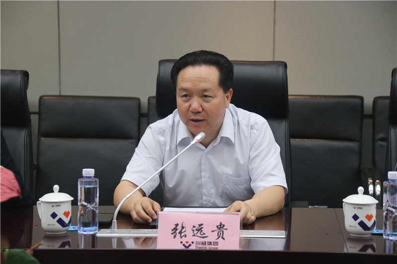 中鐵物資集團(tuán)總經(jīng)理、黨委副書記唐建勇一行到川威座談交流(圖2)