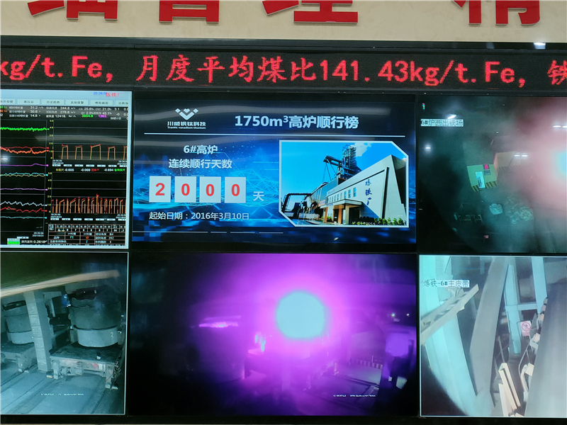行業(yè)一流 國際領(lǐng)先 ——川威1750m3高爐釩鈦礦冶煉順行突破2000天(圖2)